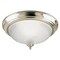 Westinghouse Fixture Ceiling Flush-Mount 60W Classic 13In, Brushed Nkl Frosted Swirl Glass 6430400 - alternate 1